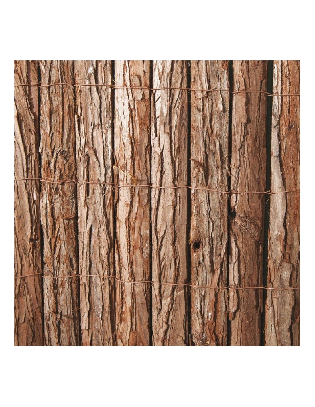 Arella Wood monofacciale listelli di corteccia di pino 1 x 3 metri Verdelook
