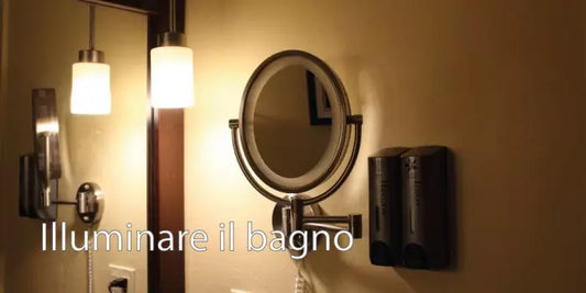 Illuminazione del bagno: dove inserire i giusti punti luce