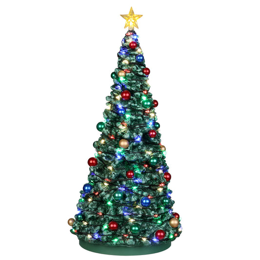 Lemax Outdoor Holiday Tree - Albero natalizio all'aperto per villaggio di Natale