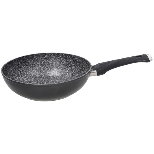 Sphera Wok 28 cm in alluminio nero