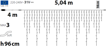 Ice Light 270 MiniLED MultiFLASH 504xH96cm
 Luci di Natale