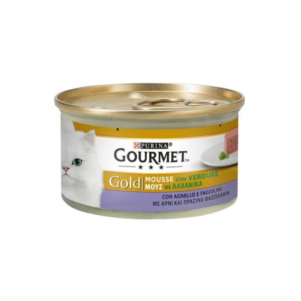 Gourmet Gold Mousse con agnello e fagiolini Purina 85 grammi