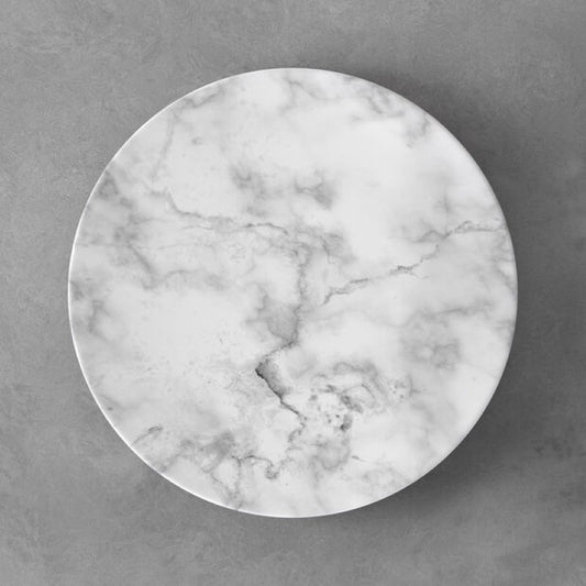 Marmory piatto piano bianco Ø 21 cm
