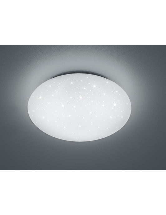 Plafoniera Moderna Led Lukida Bianco Effetto Stelle Scintillanti  Trio Lighting