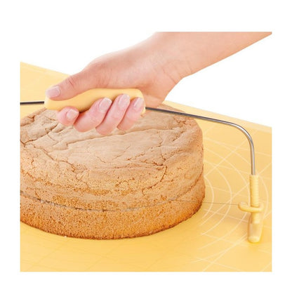 Tagliatorte Tescoma Delicia 630095 - Regola il filo per tagliare torte perfette in cucina o a casa.