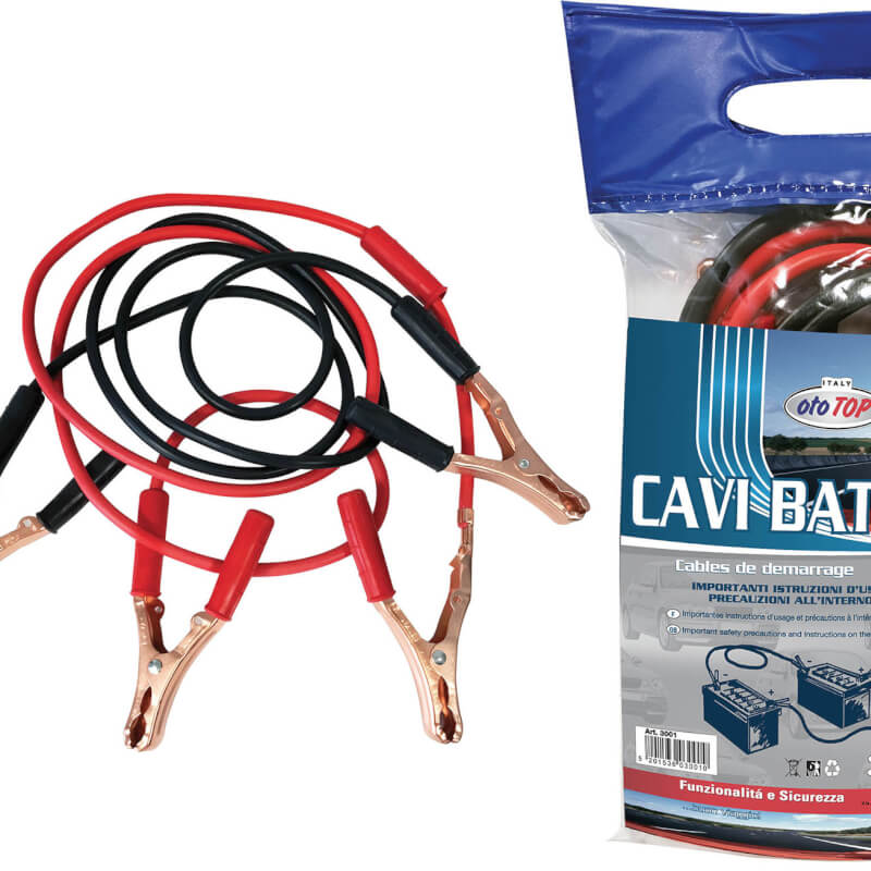 Cavi batteria auto 400Ah da 2 metri