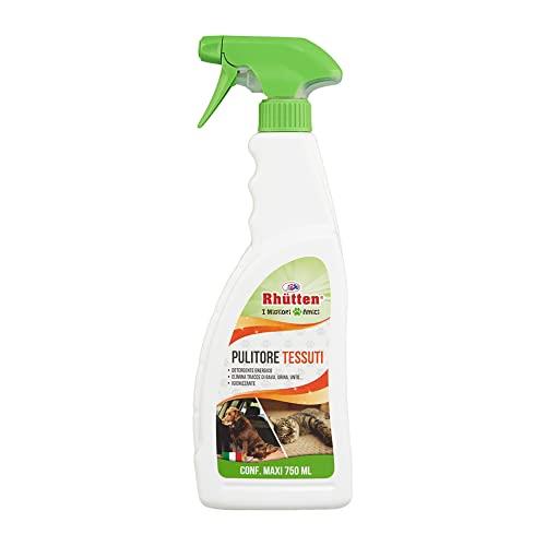 Rhütten Igienizzante Tessuti - Detergente potente e disodorante per la pulizia quotidiana di divani, tappeti, cuscini e cuccette - 750 mL