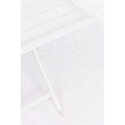 Tavolo da esterno pieghevole in alluminio Bianco ELIN 70x70x71H cm