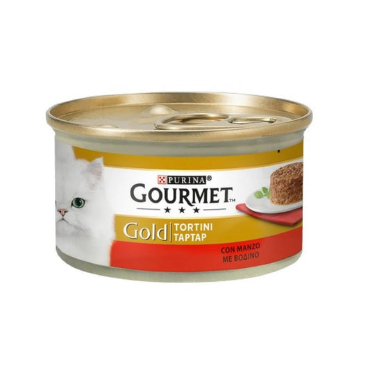 Gourmet Gold tortini con manzo Purina 85 grammi