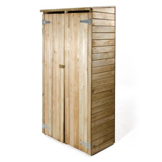 Armadio da giardino in legno impregnato 177h cm