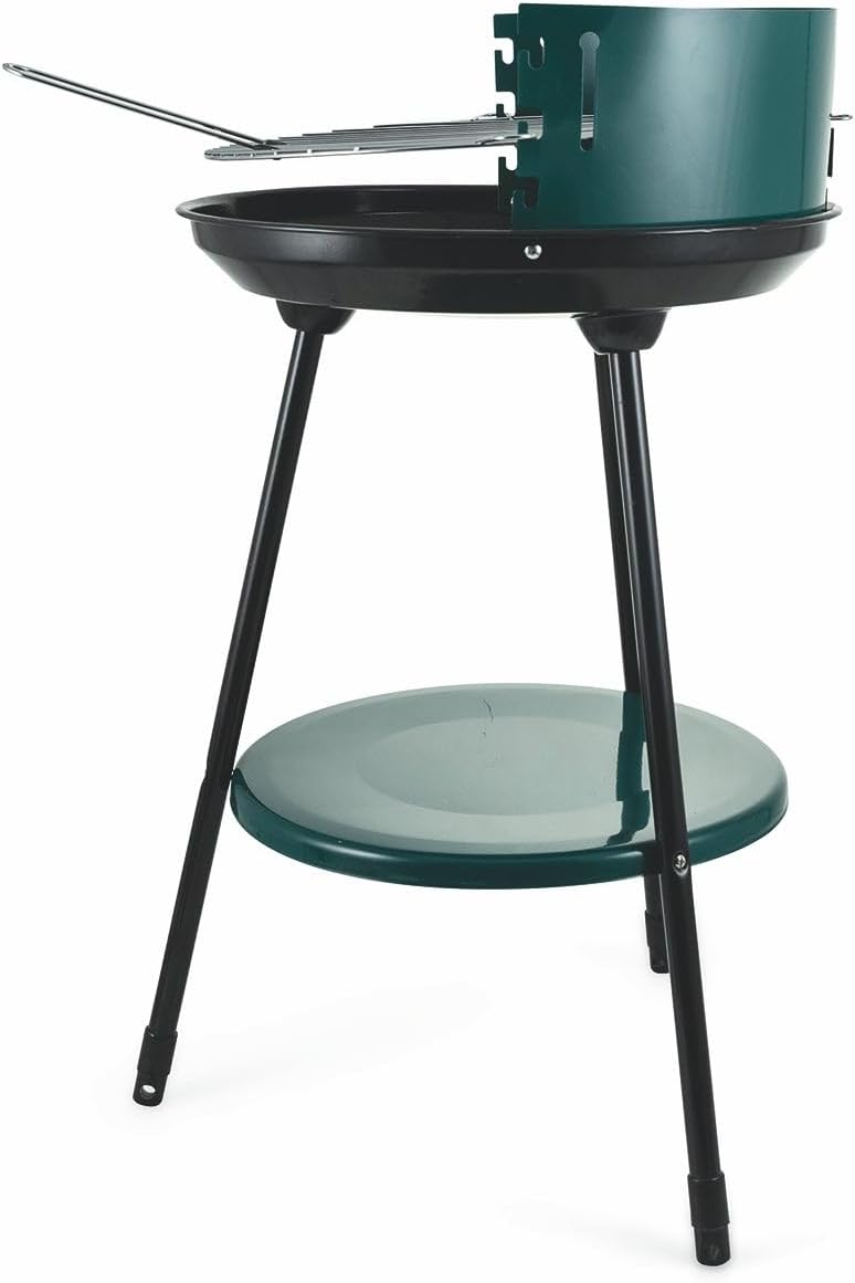 Barbecue Tondo 42x77 cm con Supporto a 3 Gambe