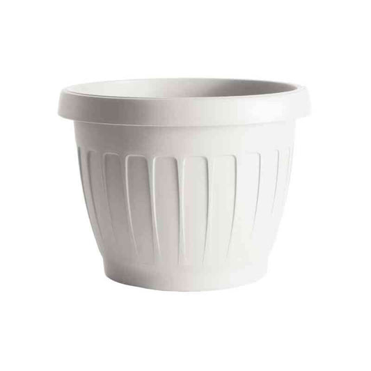 Vaso Terra D35 Bianco 34087 Giardino Bama Piante Fiori Terrazzo Balcone