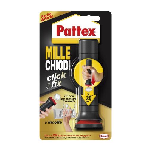 Colla di montaggio Pattex Millechiodi Click & Fix 30g