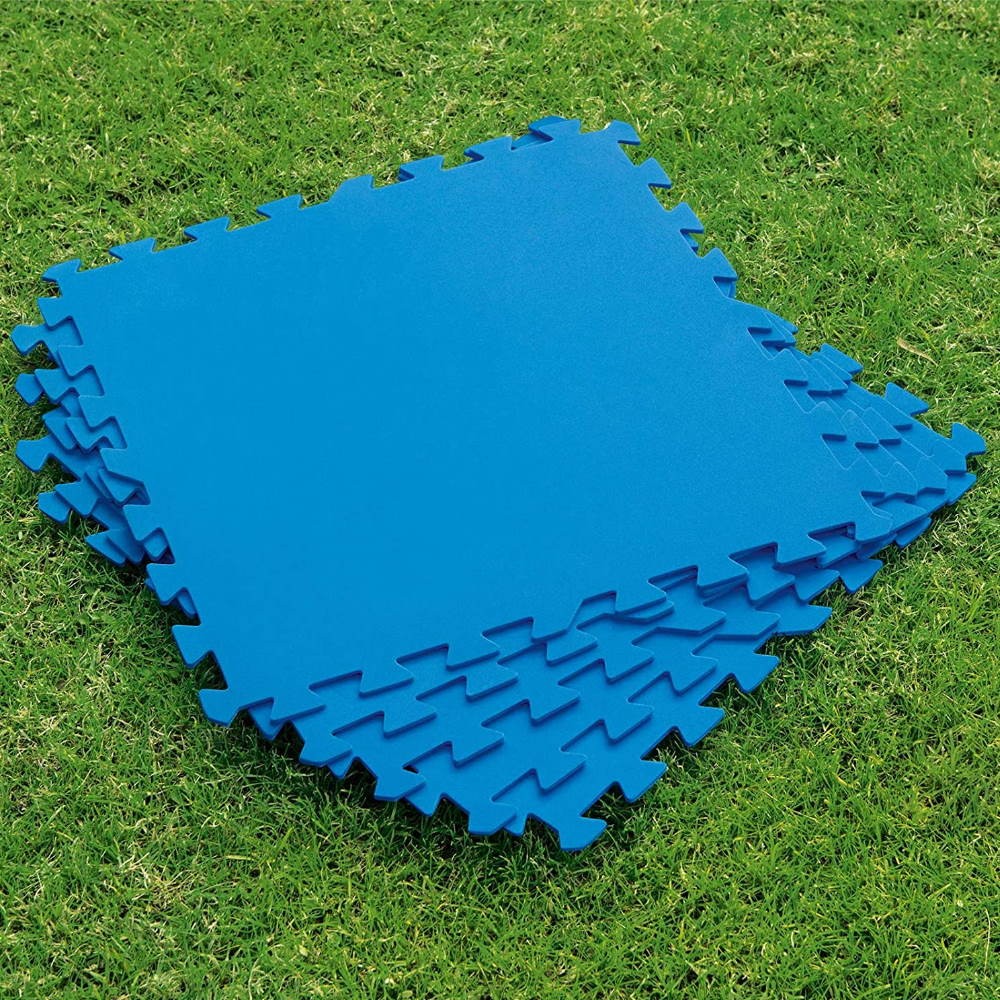 Tappeto protettivo sotto piscina 200x100 cm. blu Bestway