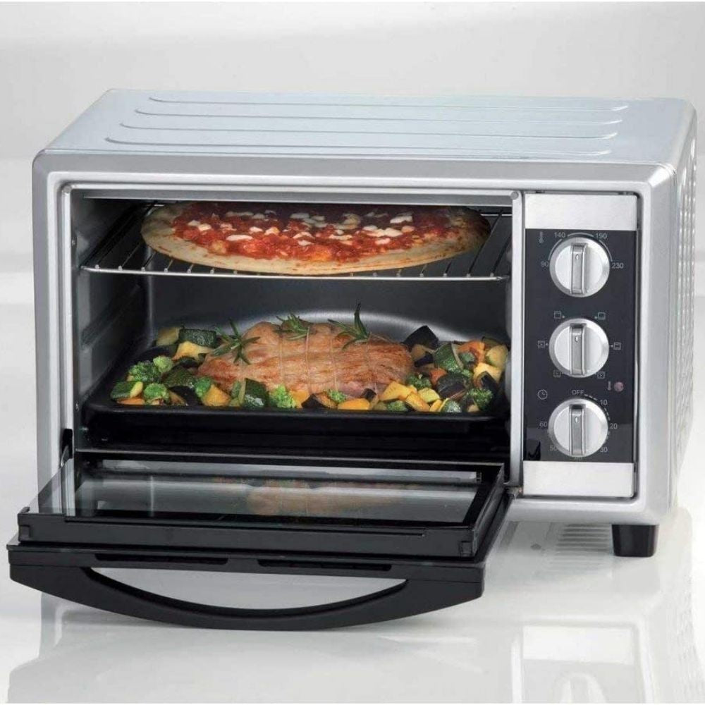 Forno elettrico 2200 watt ventilato 56 litri argento Ariete Bon cuisine 560