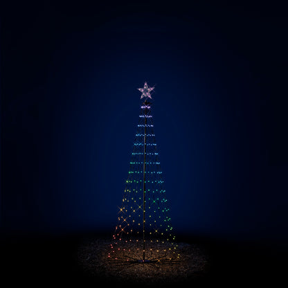 Alberi da esterno con luci danzanti 3D H 180 Ø 80 cm