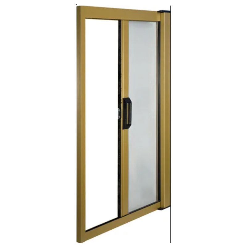 Zanzariera orizzontale per porta in Alluminio cm. 160x250 con Rete in fibra di vetro colore Bronzo IRS