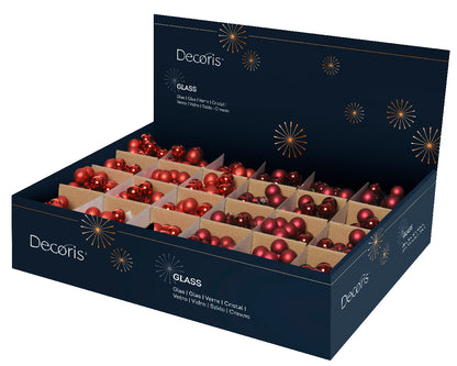 Grappolo decorativo di Natale rosso assortito ø2 cm