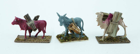 Disp.Ambientazioni Animali Da Soma Cm.9X5X10H 6 Mod.Assortitoi decorazione di Natale