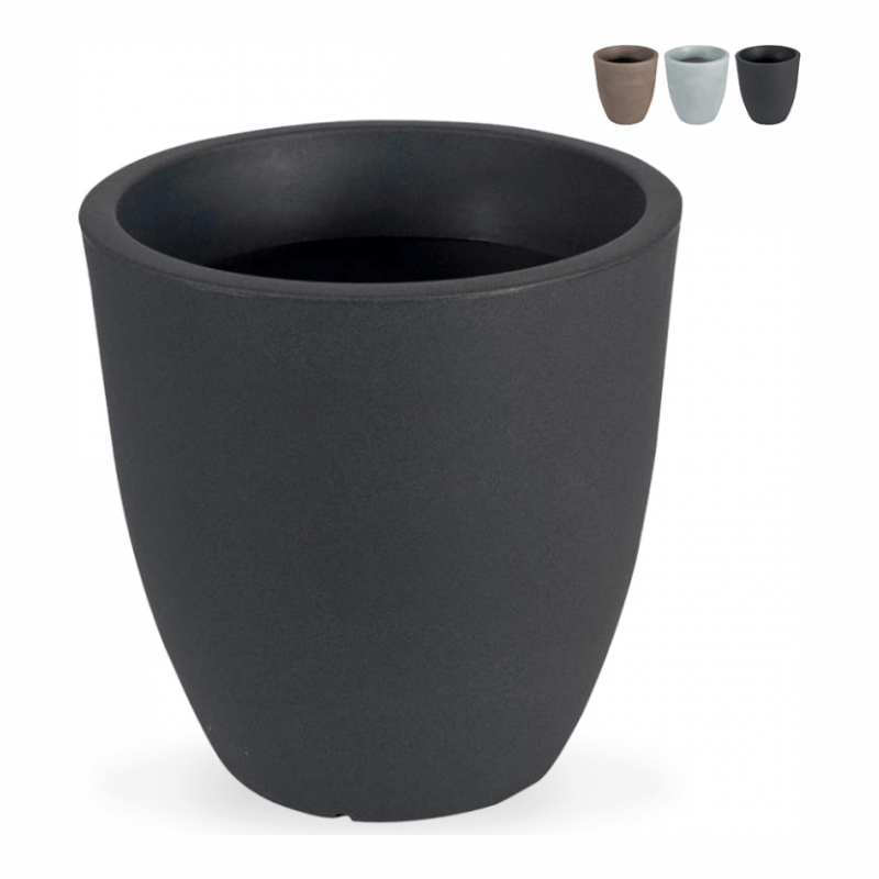 Vaso Per Piante Tondo Ø 50Cm Portavasi Alto Design Giardino Terrazzo Orione