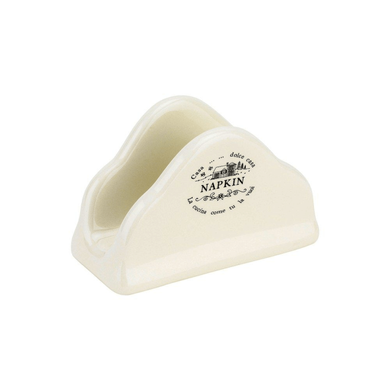 Portatovaglioli Ceramica Bianco