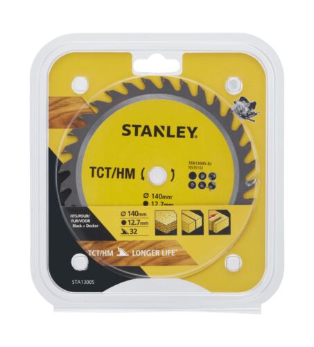 Disco sega circolare Stanley Ø 140x12.7 mm 32 denti positivo