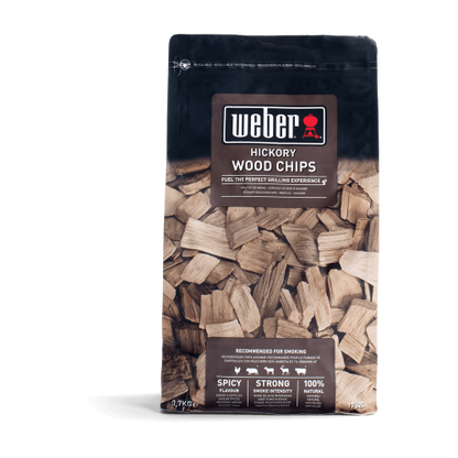 Chips di legno da affumicatura Weber miscela Hickory da 700 g (codice prodotto 17624)