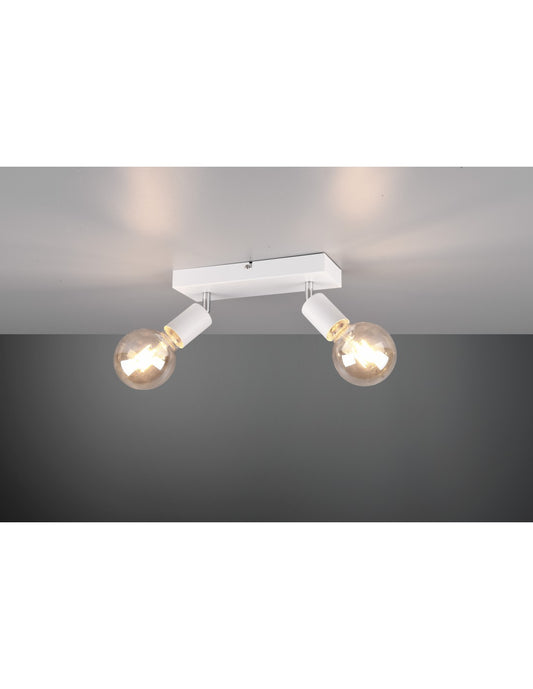 Faretto Spot 2xE27 Vannes Bianco L26 cm Trio Lighting