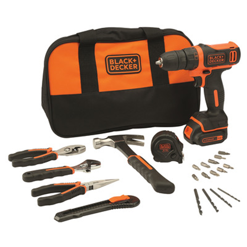 Black+Decker Trapano-Avvitatore Batteria a Litio 10,8V