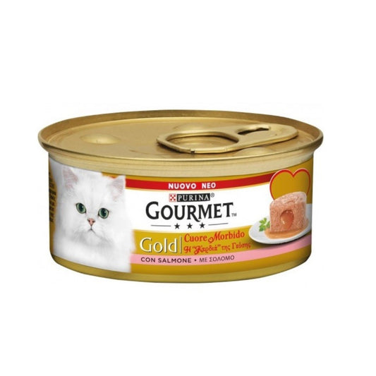 Gourmet Gold Cuore Morbido salmone Purina 85 grammi