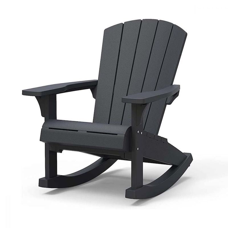 Sedia a dondolo Adirondack Grafite