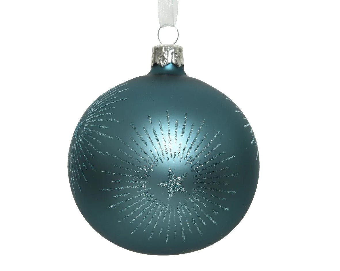 Pallina di Natale Stella Blu Dawn D8