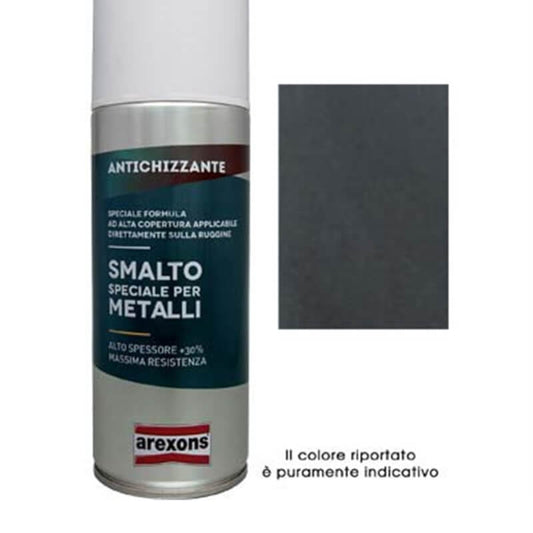Smalto Spray Speciale Metallo Arexons Antichizzante Grigio Forgia Ml 400