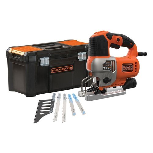 Black & Decker con valigetta e 5 lame Seghetto alternativo