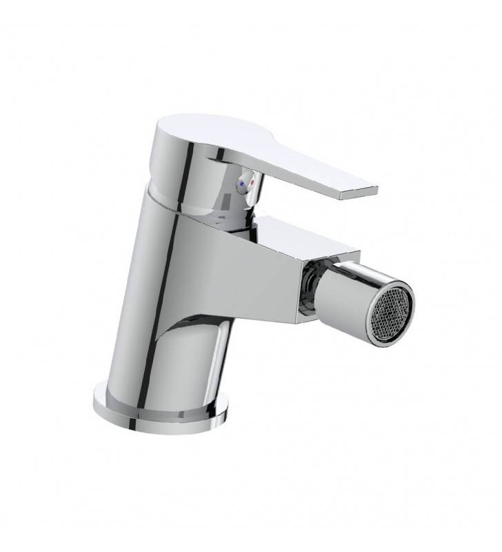 Miscelatore bidet cromato con leva in metallo - Serie Hellis