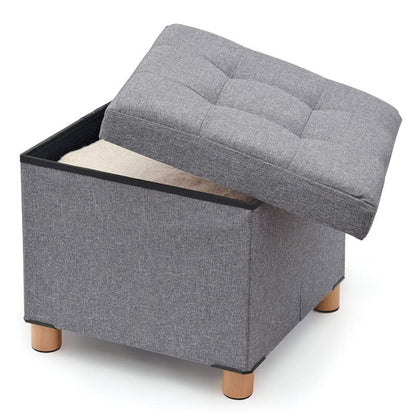 Pouf grigio con contenitore - Domopak Living