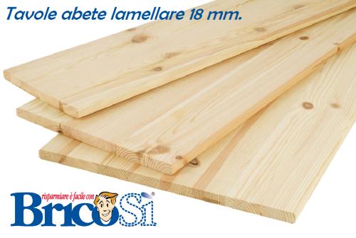 Pannello tavola in legno di abete lamellare spessore 18mm (200x30 cm)