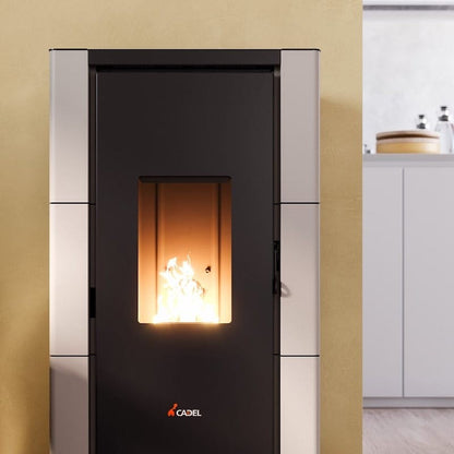 Stufa a pellet Cristal 7 Potenza 7KW Atracite