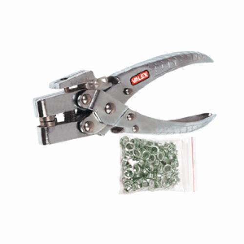 Pinza fustellatrice foratrice per occhielli regolabile con 1000 occhielli.