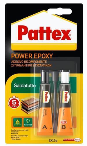 Pattex Saldatutto - Adesivo Bicomponente Trasparente 24gr