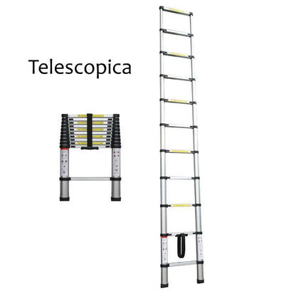 SCALA TELESCOPICA 10 GRADINI ALLUM.