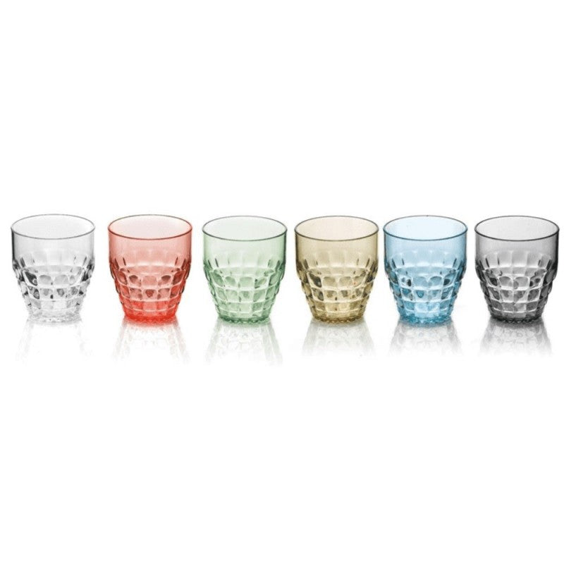 Set 6 bicchieri bassi Tiffany Guzzini colori assortiti