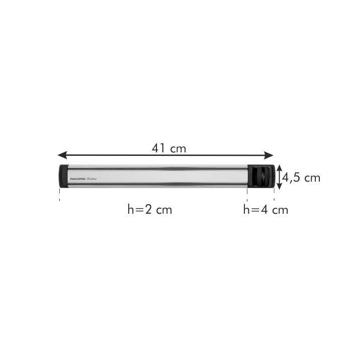 Barra magnetica porta coltelli President con affilatore