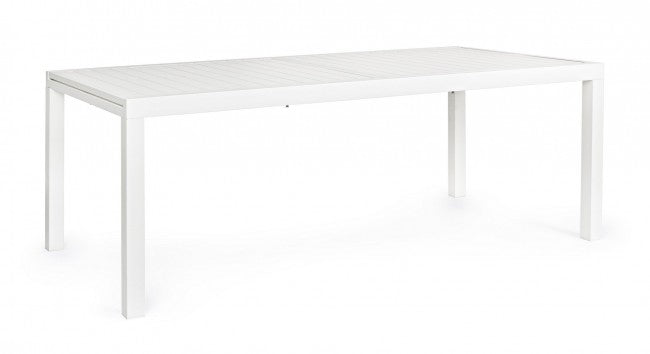 Tavolo allungabile Hilde 200/300x100 cm in alluminio Bianco