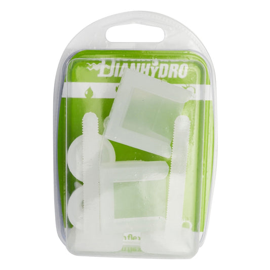 Coppia Supporti Per Sedili In Pvc Con Viti In Plastica Blister