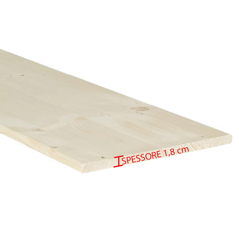 Legno lamellare di Abete Spessore 1,8 cm x P 60 cm x L 100 cm