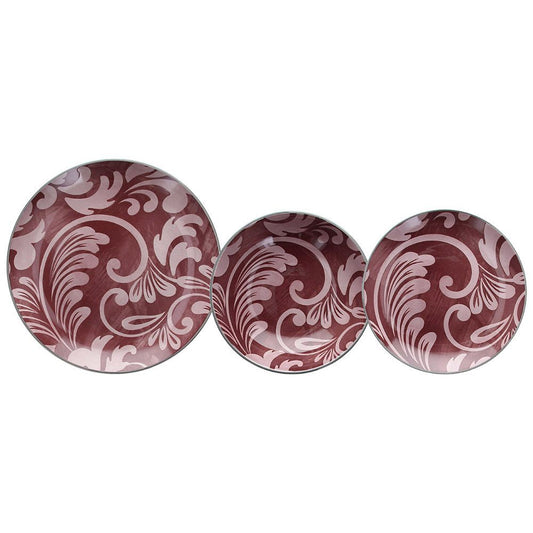 Servizio Piatti 18 Pezzi Louise O Acanto B Stoneware Rosso