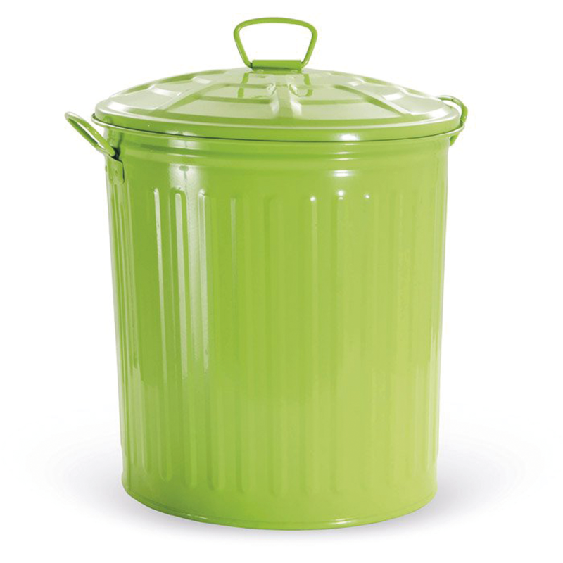 Bidone verde zincato 18 L