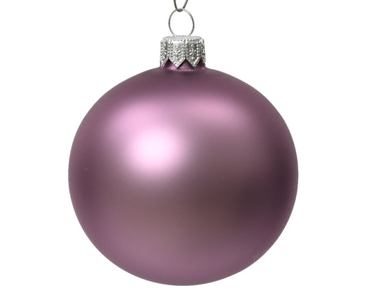 Pallina di Natale Palline di vetro opaco colore lilac cristallo ø 8cm