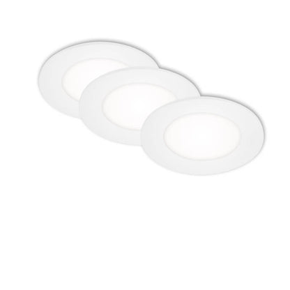 Apparecchio da incasso LED Ø 8,6 cm 3x3W 350lm bianco